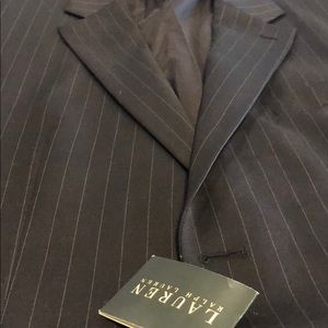 Pin strip black suit